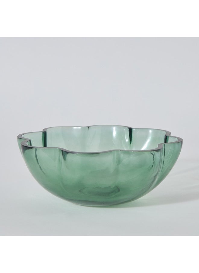 Lemont Flower Shape Deco Glass Bowl 22 x 22 x 7.5 cm