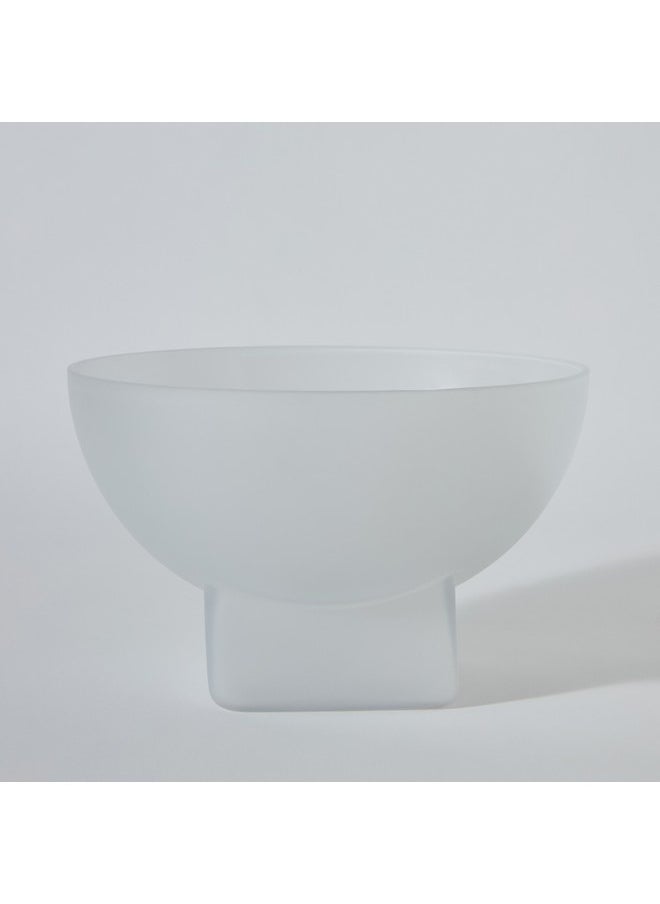 Lemont Frosted Glass Decorative Bowl 28 x 17 x 28 cm