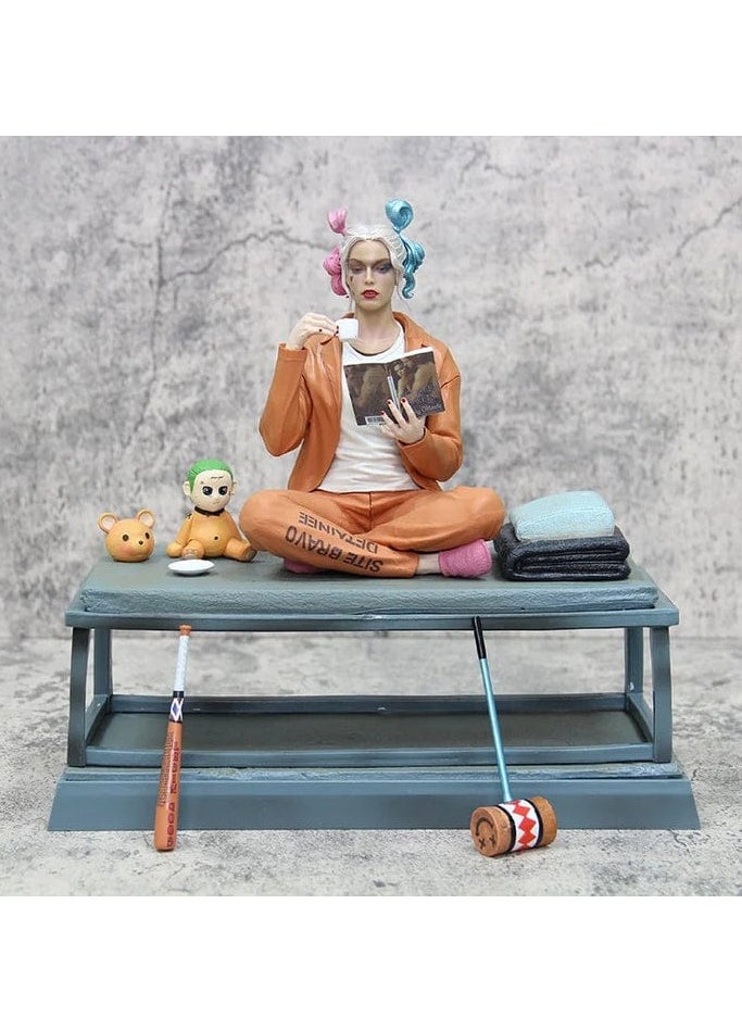 Seated Harley Quinn Action Figure