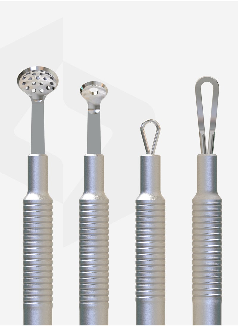 Cosmetology toolset “Clean Skin” - BEAUTY & CARE 30 (Uno spoon, round tool with 19 holes and double-ended loop)