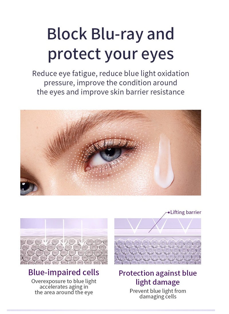 Retinol Eye Under Eye Cream with Cooling Roller, Eye Cream Anti Aging, Reduces Wrinkles Dark Circles and Puffy Eyes Bags, Brightening & Moisturizing Eye Repair Cream for all Skin Types