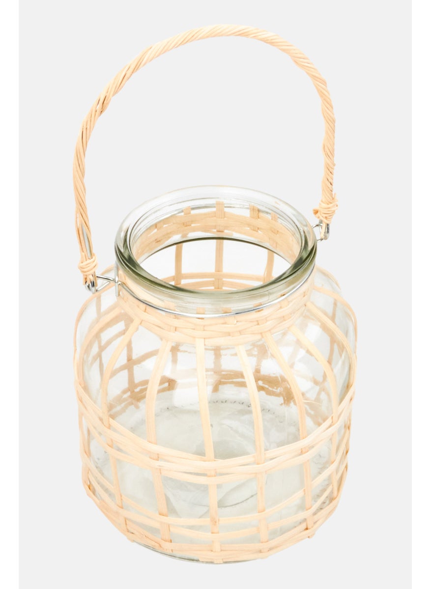 Lantern Bamboo 16 cm, Transparent