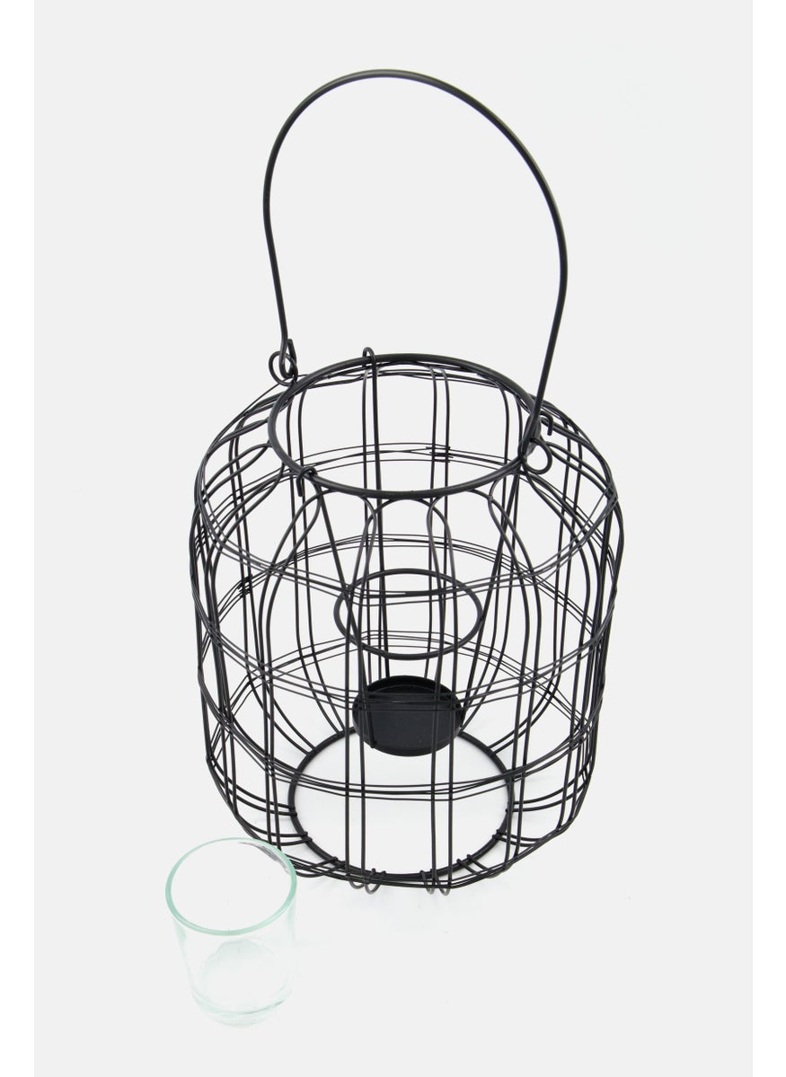 Weiry Lantern Round, Black