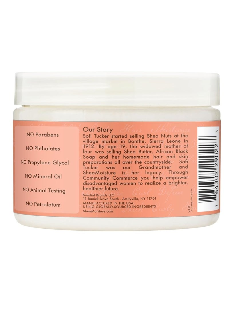 Smoothie Curl Enhancing Cream Coconut and Hibiscus for Thick, Curly Hair Sulfate Free and Paraben Free 12 oz 340 grams