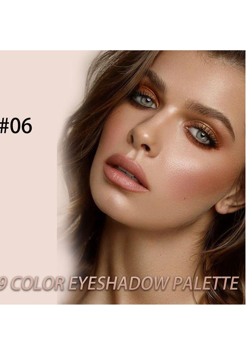 Neutral Nude Brown Eye Shadow Palette,Rose Gold Dark Brown Bronze Naked Cream Eyeshadow Palette Makeup,Highly Pigmented Natural Eyeshadow Palette for Brown Eyes Long Lasting Naturing-Looking
