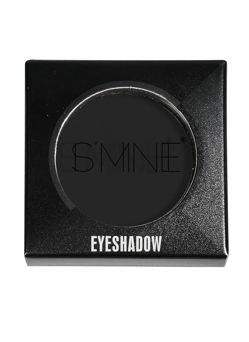 ISMINE Single Black Matte Eyeshadow Powder Palette High Pigment, Longwear, Intense Color Best Black Eyeshadow