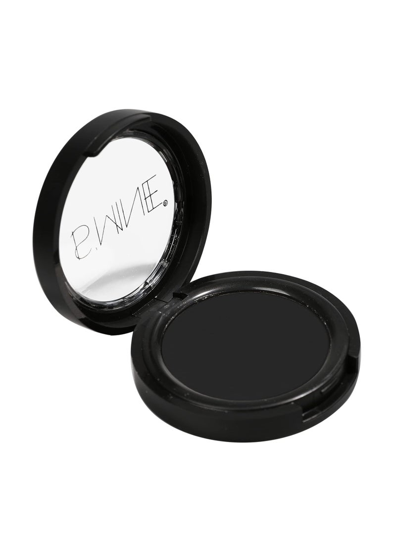 ISMINE Single Black Matte Eyeshadow Powder Palette High Pigment, Longwear, Intense Color Best Black Eyeshadow