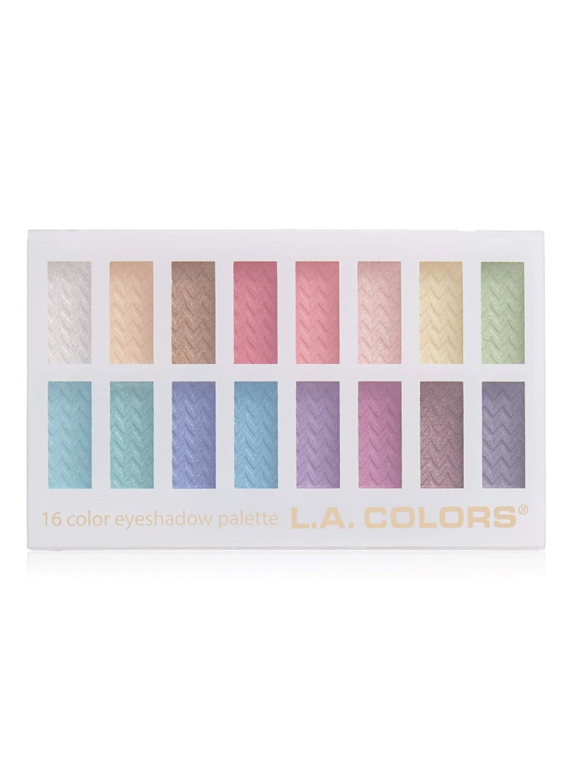 L.A. COLORS 16 Color Eyeshadow Palette, Haute, 1.02 Ounce (LA74202)