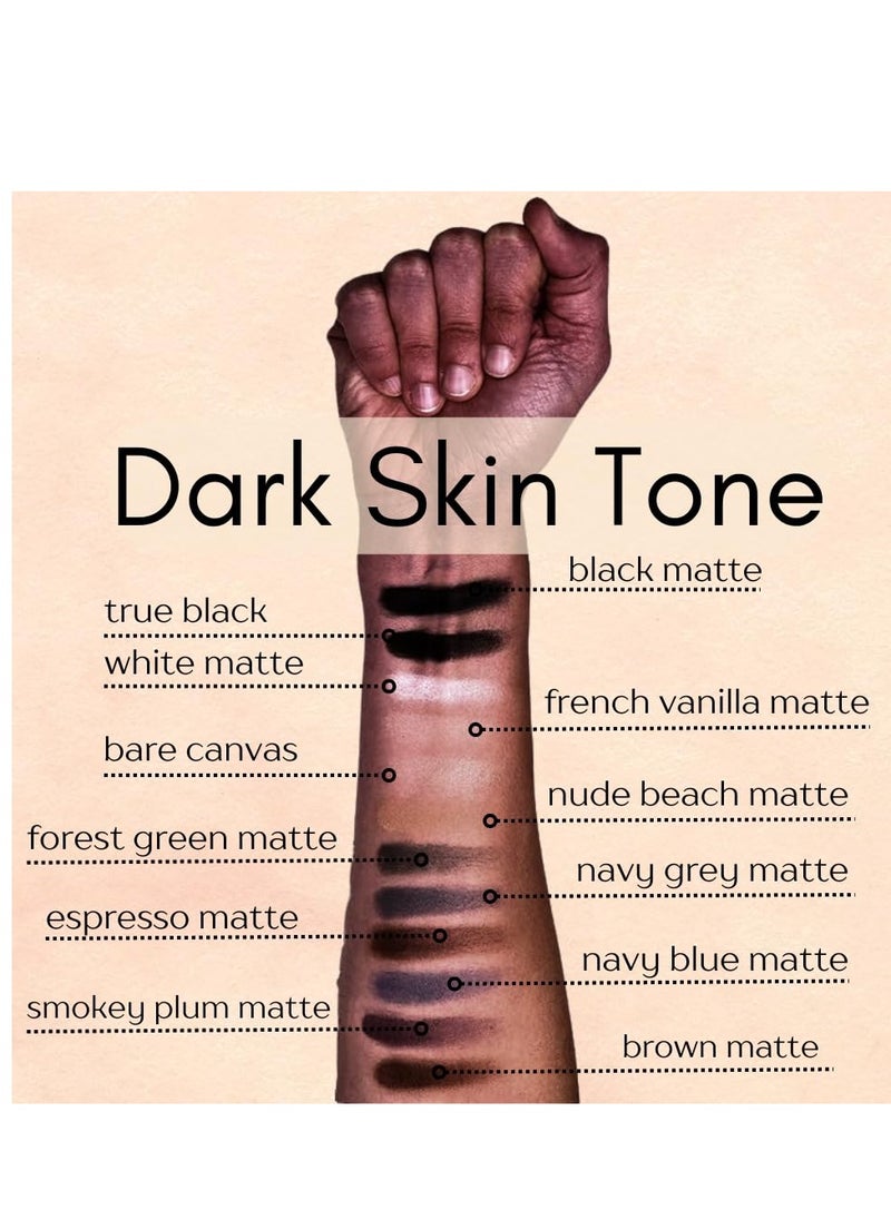 Pure Ziva Naked French Vanilla Off White Nude Neutral Matte Pressed Powder Single Vegan Eyeshadow; Talc, Paraben & Cruelty Free