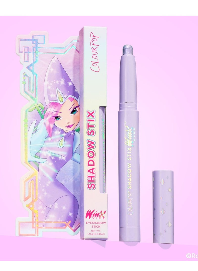 ColourPop Winx Club Shadow Stix - Cream Eyeshadow Stick with Long-Lasting Color - Multi-Use Cream Makeup with a Built-In Sharpener & Precise Tip for Easy Application - Static Sphere (0.05 oz)