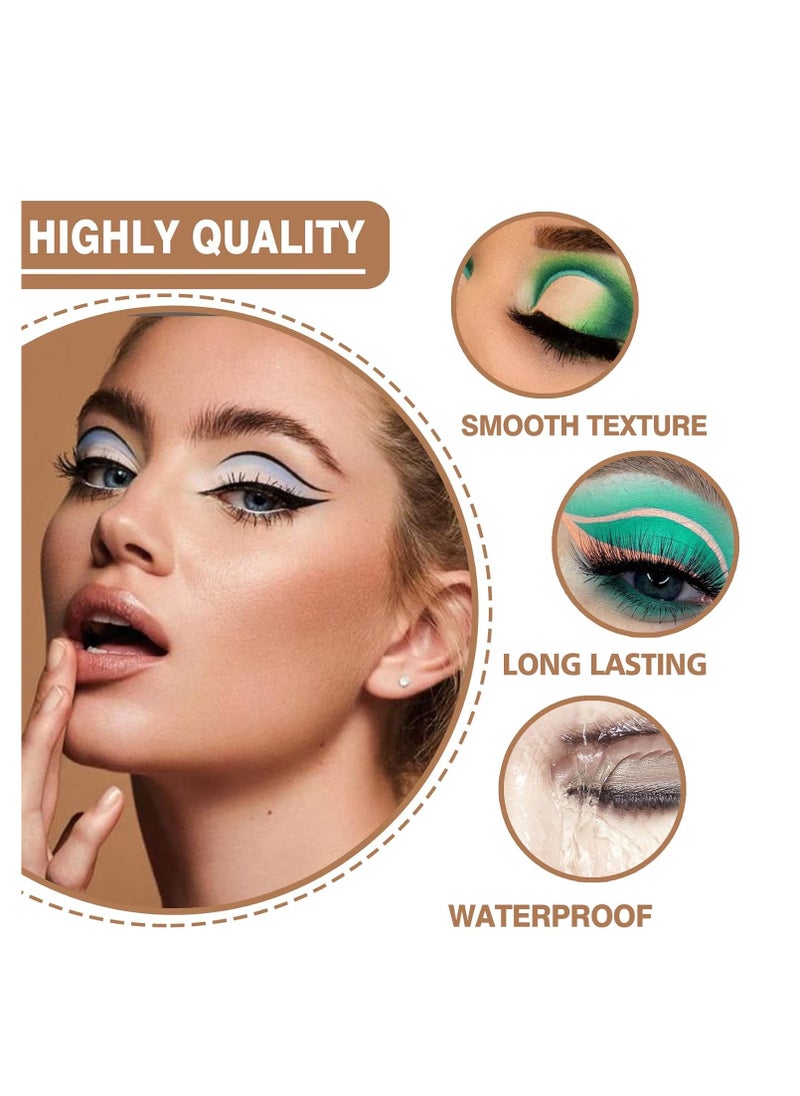 Eyeshadow Primer Dark Eye Shadow Primer Liquid Matte Eye Primer Waterproof Long Lasting Uniform Color Rendering Eyeshadow Primer for Women Oily Lids Eyeshadow Makeup-Dark