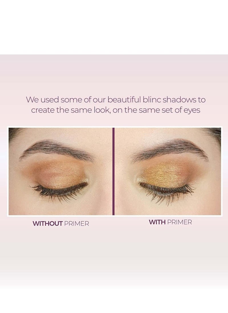 Blinc Eyeshadow Primer, Translucent Eye Shadow Primer Base with Pro-Age Peptides and Vitamin E. For Long-Lasting, Crease-Free Eyeshadow & Makeup Looks, Clean, Vegan, and Natural, 10mL/0.33 Fl. Oz