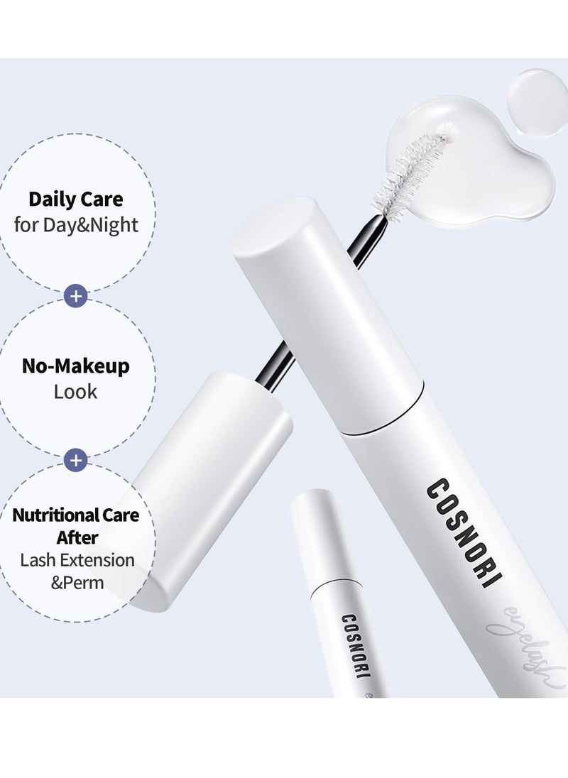 COSNORI Long Active Eyelash Serum - Korean Eyelash Boost Serum – Eyebrow Growth Enhancer for Longer and Thicker – Vegan, Irritation Free- Peptides, Hyaluronic Acid, 0.3 fl.oz.