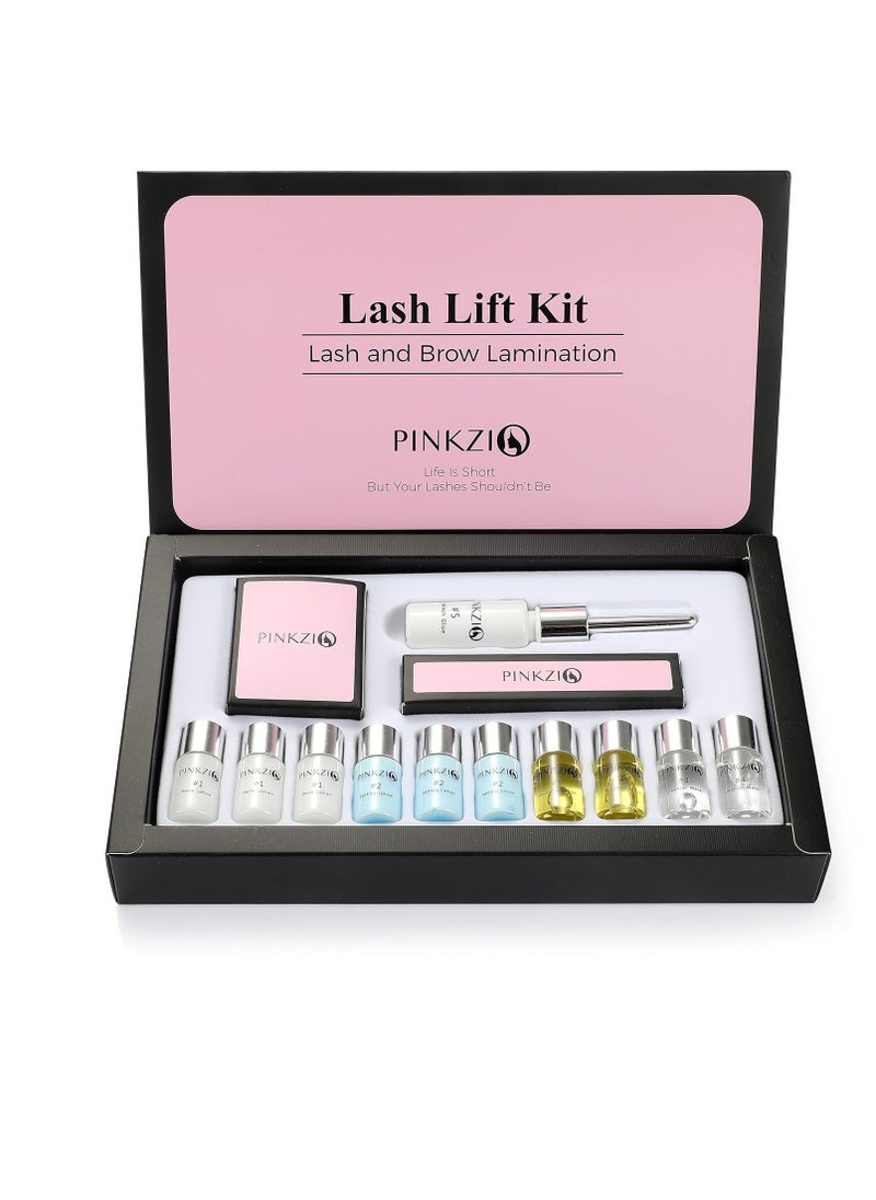 Lash Lift Kit Eyelash Perm Kit, Professional Eyelash Lash Curling, Semi-Permanent Curling Perming Suitable For Salon, Pink