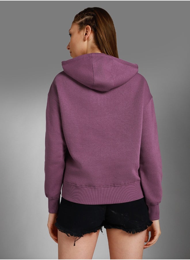 Women Purple Sweatshirt