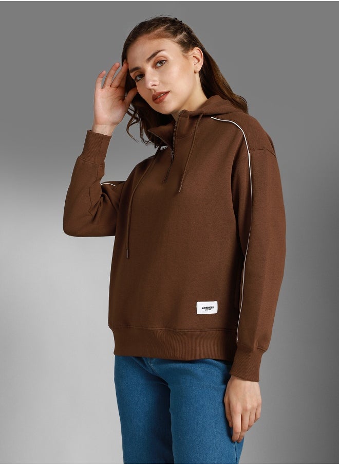 Women Brown Sweatshirt