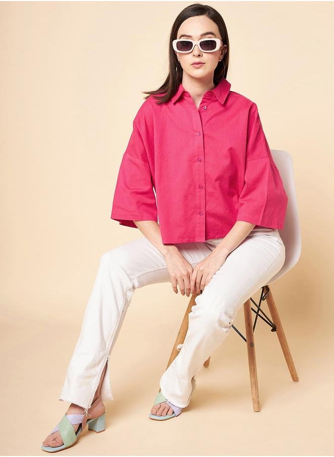 Women Magenta Shirt
