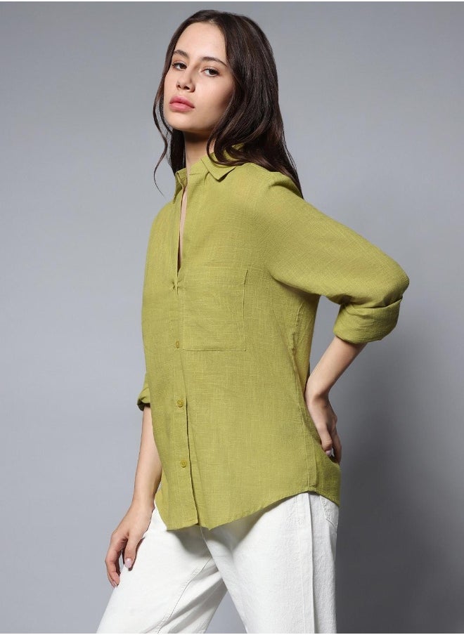 Women Green Shirt
