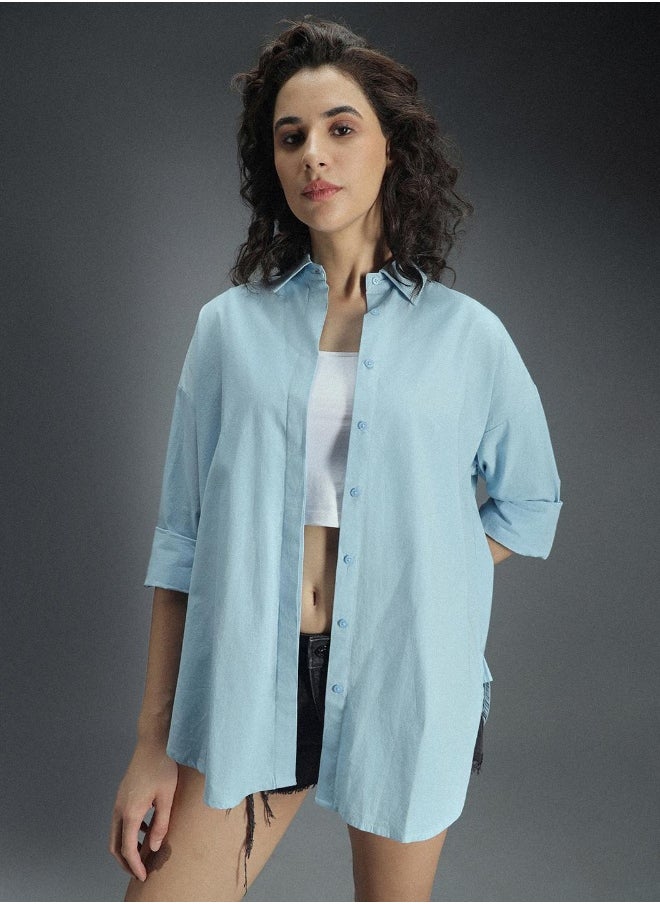 Women Light Blue Shirt