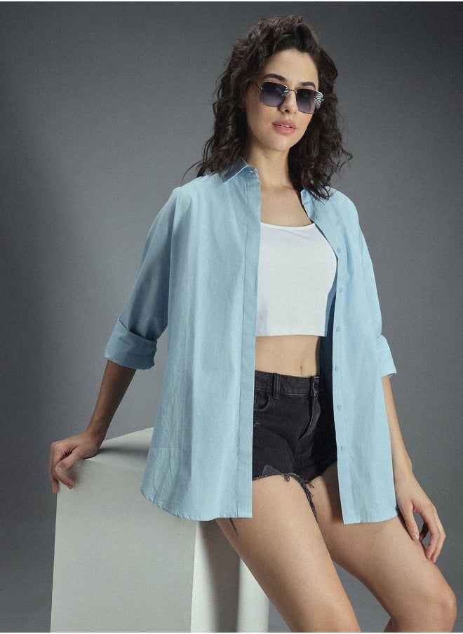 Women Light Blue Shirt