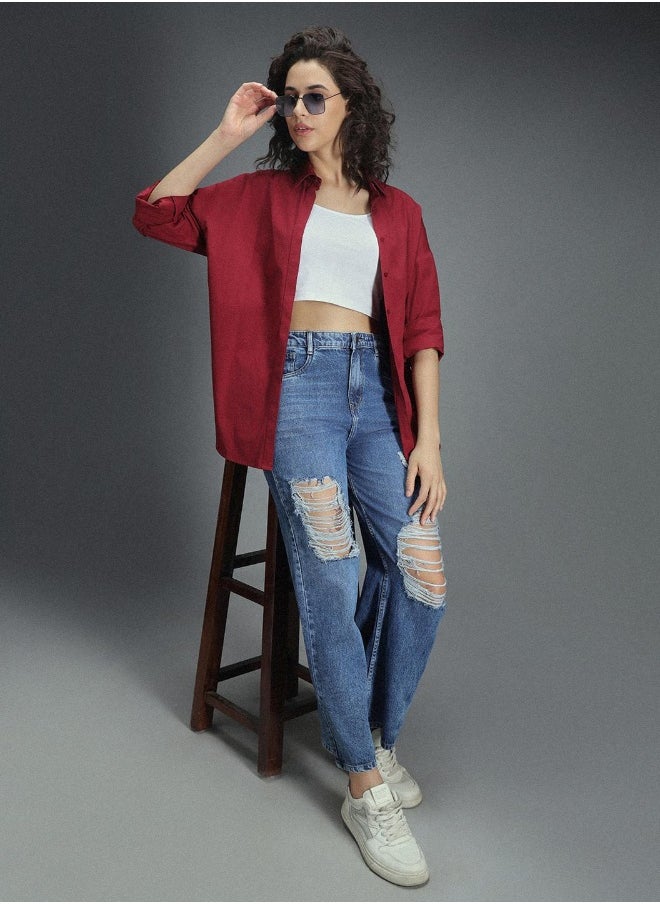Women Red Shirts