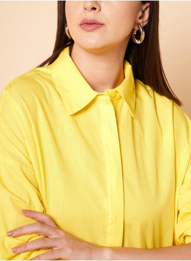 Yellow color Casual Shirt for Women