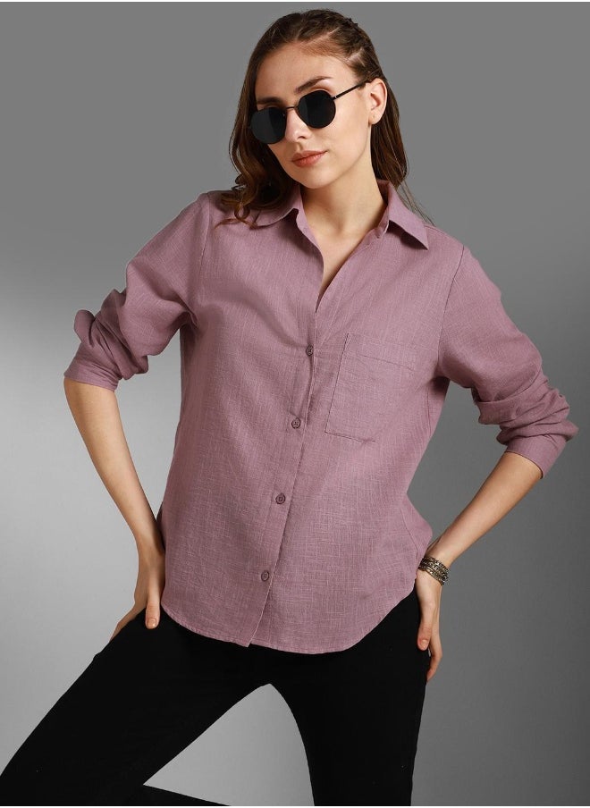 Women Mauve Shirt