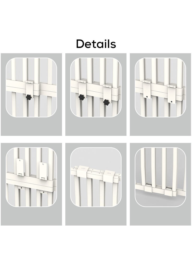 Baby Safe -  Gate Extension 40cm Tall Metal Safety Gate - White
