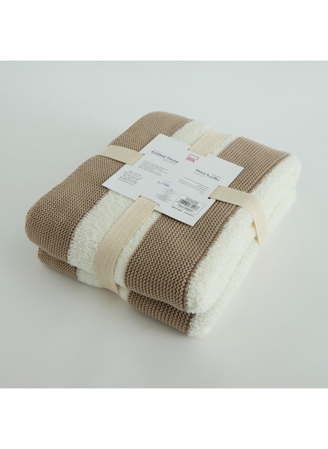 Sluis Stripe Knitted Throw 170 x 130 cm