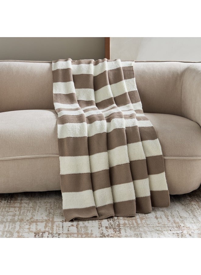 Sluis Stripe Knitted Throw 170 x 130 cm