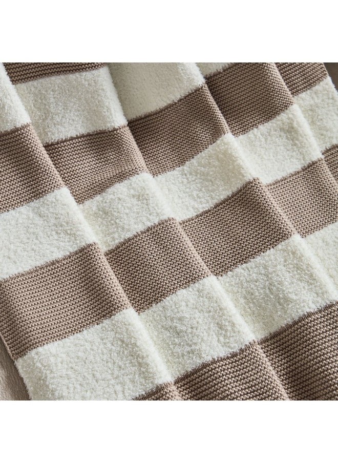 Sluis Stripe Knitted Throw 170 x 130 cm