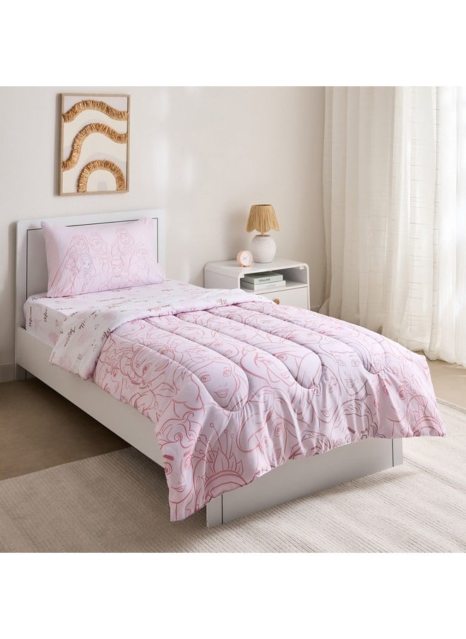 Princess Pretty Faces 2-Pieces Single Comforter Set 220 x 135 cm