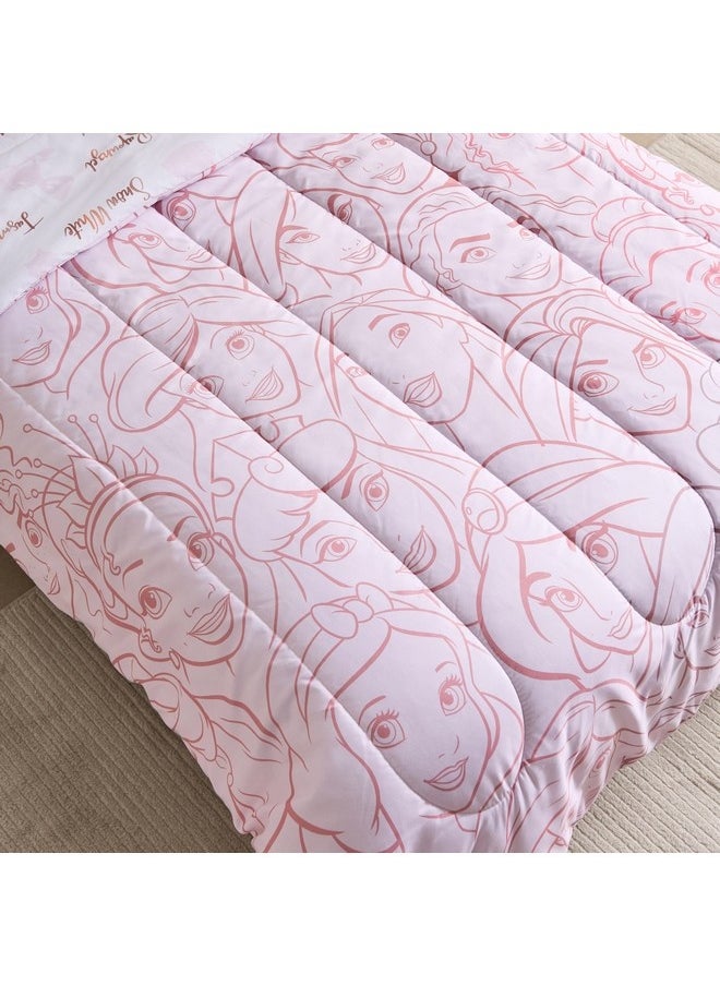 Princess Pretty Faces 2-Pieces Single Comforter Set 220 x 135 cm