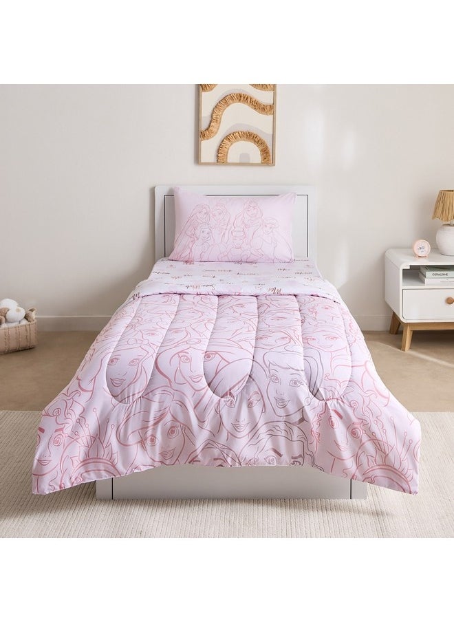 Princess Pretty Faces 2-Pieces Single Comforter Set 220 x 135 cm