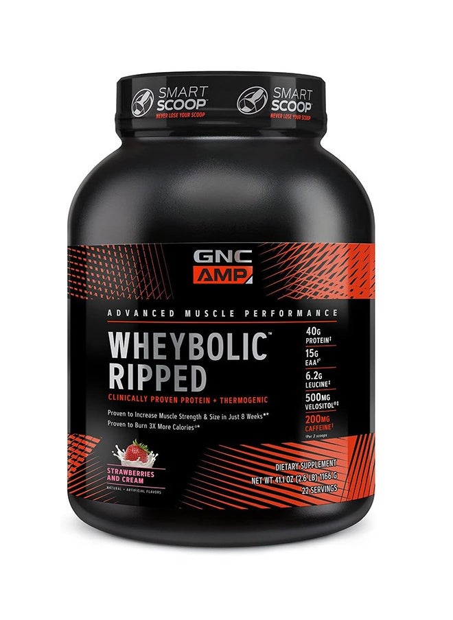 GNC AMP Wheybolic Ripped - Strawberries and Cream