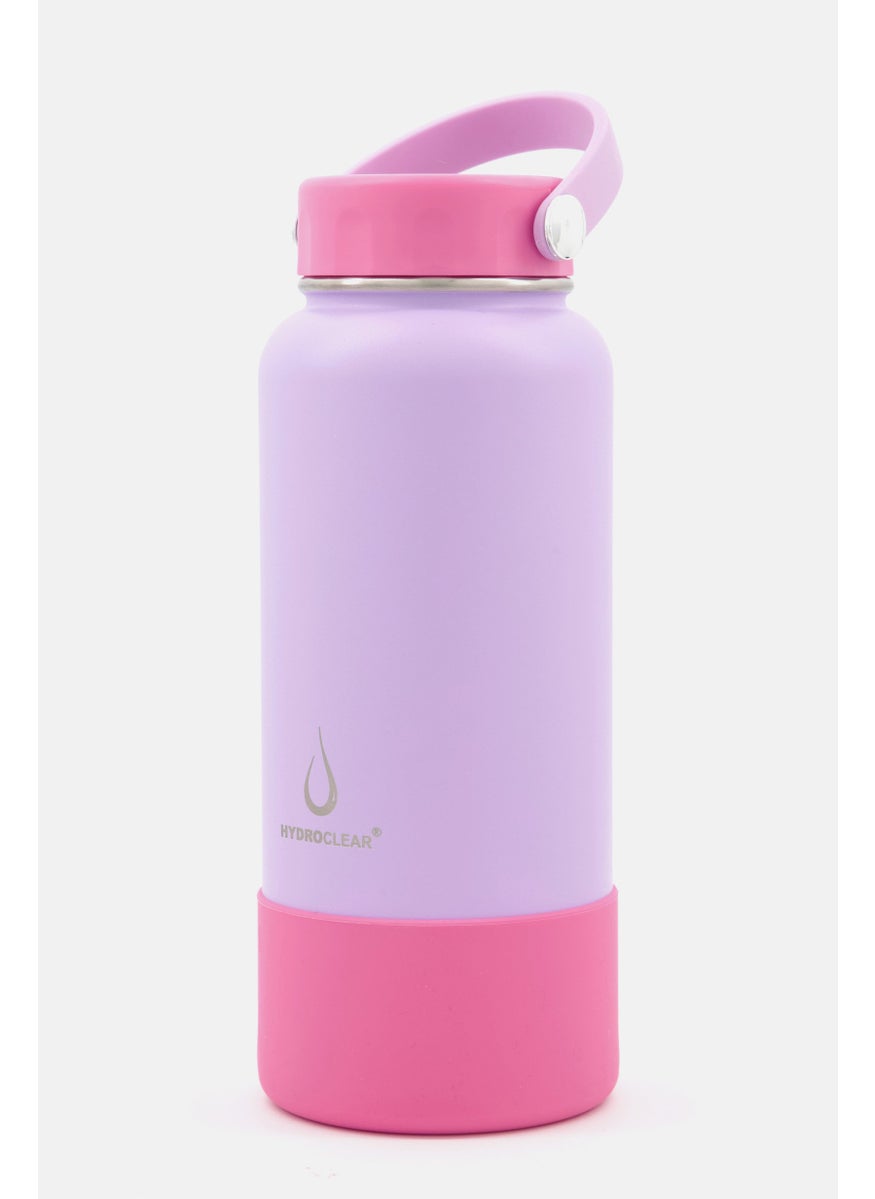 Stainless Steel Handle Cap Bottle 1L, Lilac