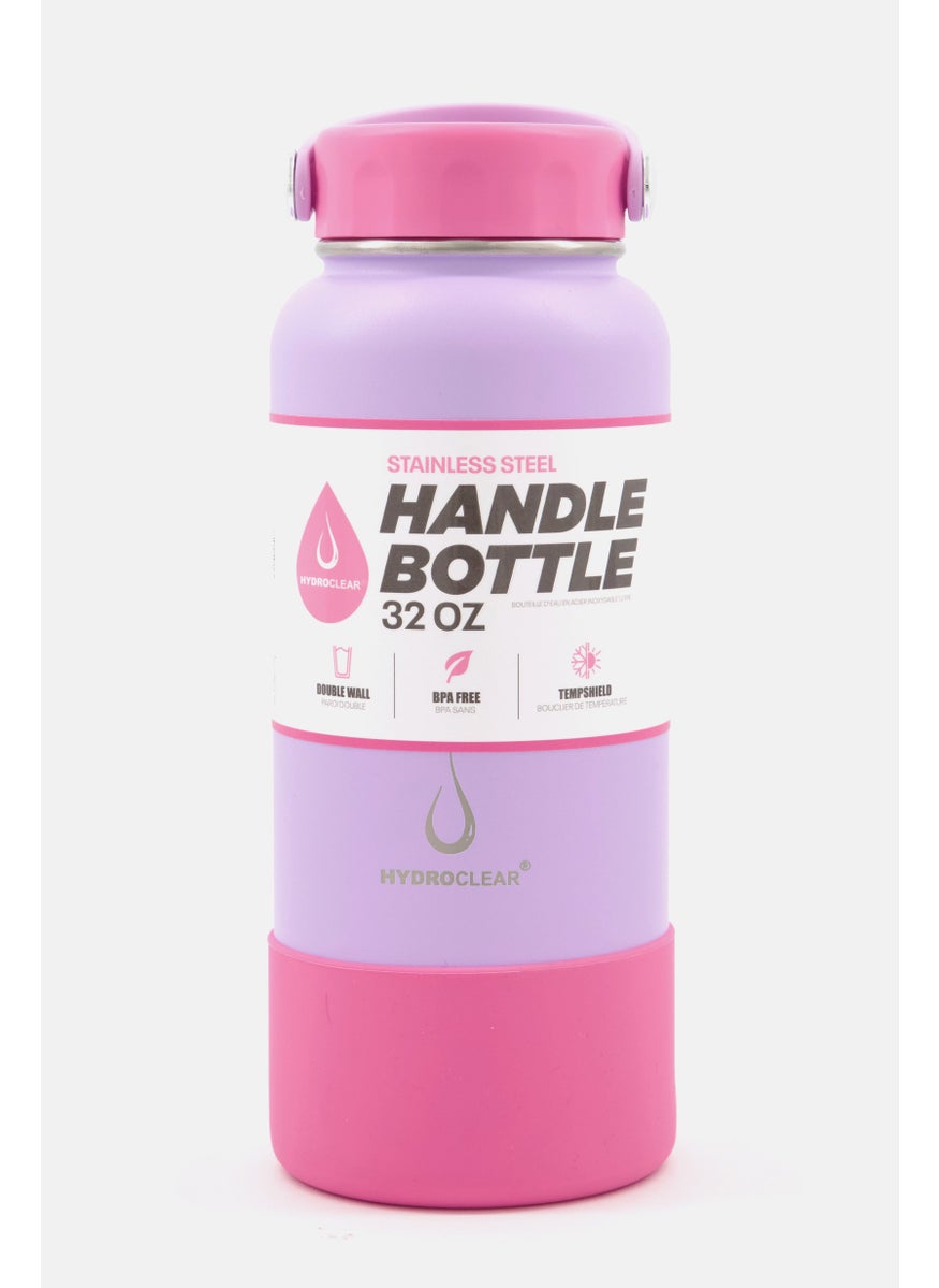 Stainless Steel Handle Cap Bottle 1L, Lilac