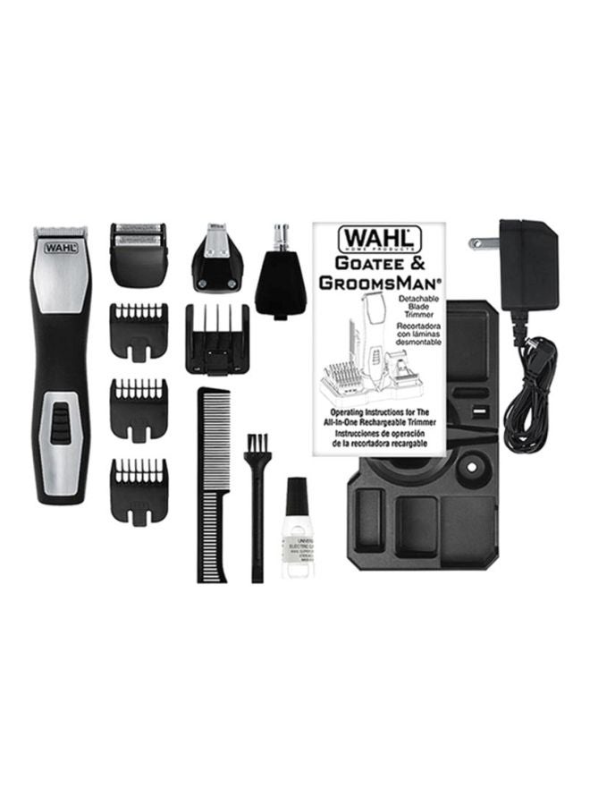 Groomsman Pro All In One Trimmer Black/Silver 474grams