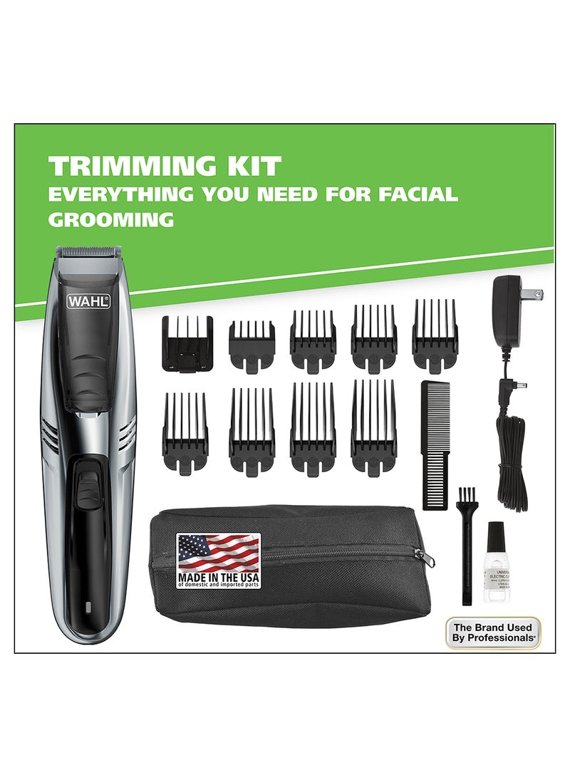 Vacuum Hair Trimmer Black/Silver Free Size