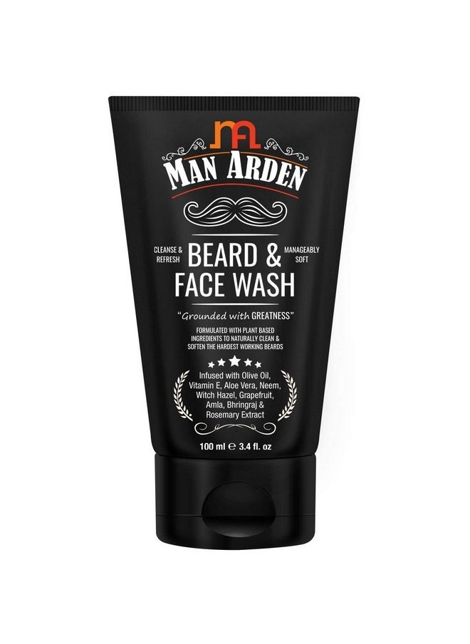 Beard & Face Wash+ Hair Strengthening Hair Oil + Beard Comb