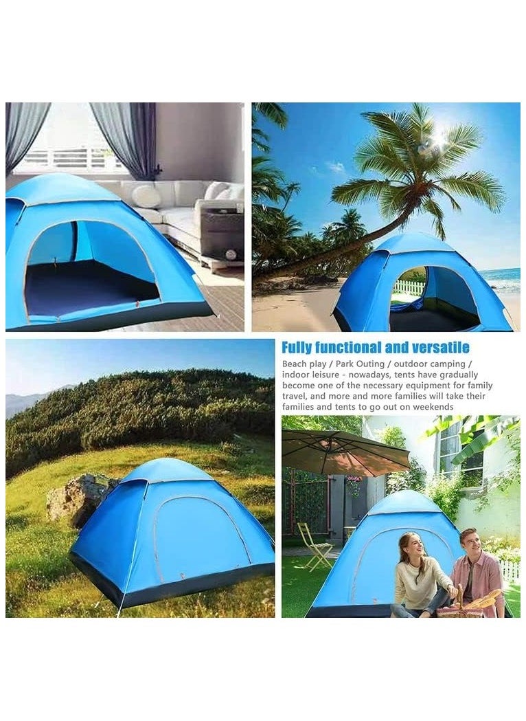 2-4 Person Dome Tent - Waterproof Pop-Up Shower & Changing Room, Sun Shelter for Camping, Beach, Travel, Outdoor Sports