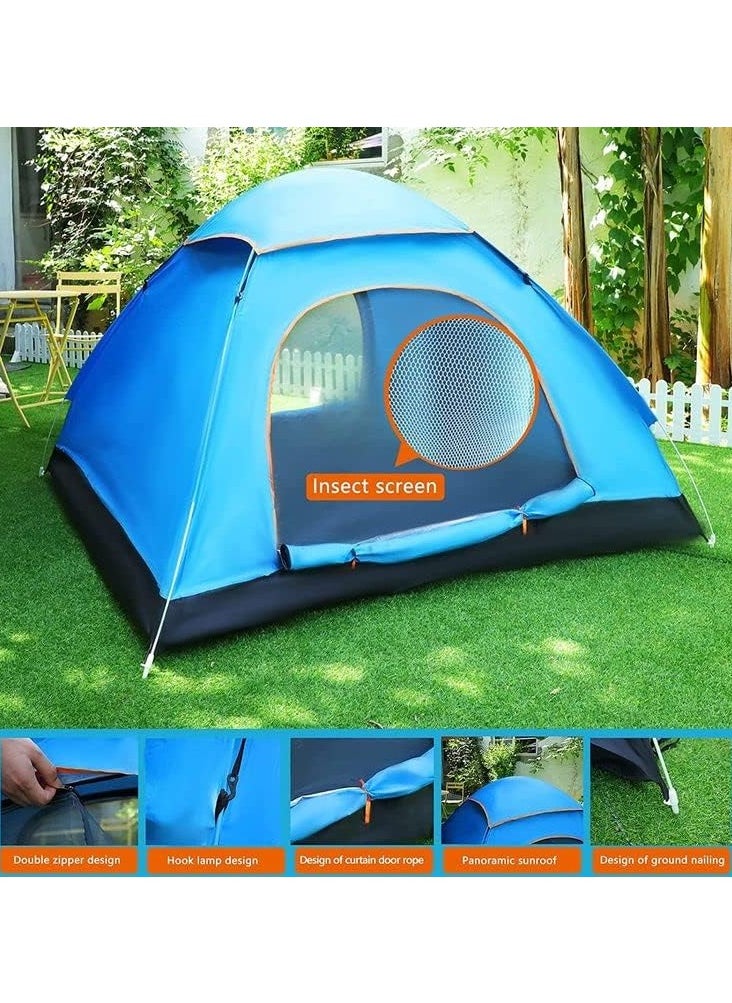 2-4 Person Dome Tent - Waterproof Pop-Up Shower & Changing Room, Sun Shelter for Camping, Beach, Travel, Outdoor Sports