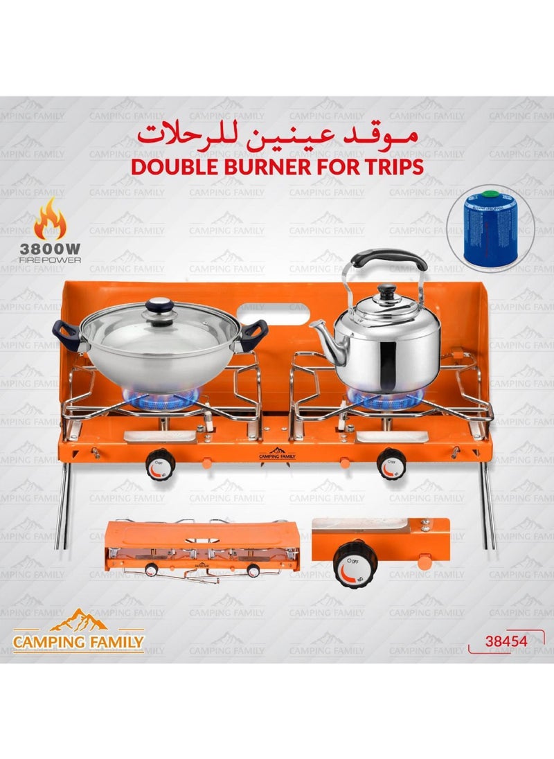 Outdoor Portable 2 Burner Camping Stove