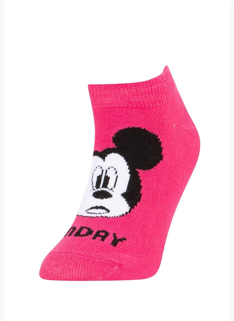 5 Pack Girl Disney Mickey & Minnie Low Cut Socks