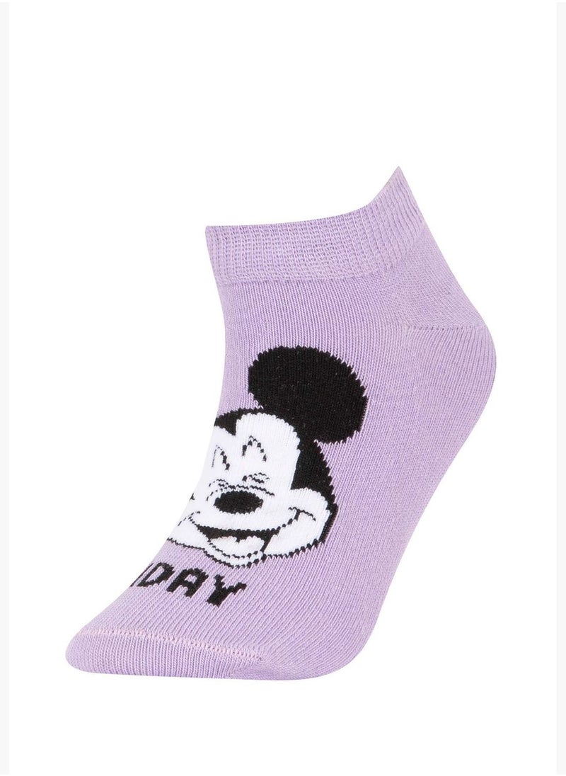 5 Pack Girl Disney Mickey & Minnie Low Cut Socks