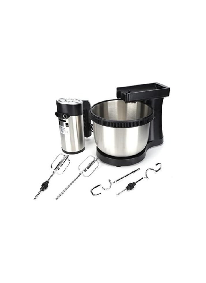 1000W Electric Mixer 5 Speeds Hand Mixer Kitchen for Baking Cake Egg Cream Food Whisk Bowl Removable Mixing Bowl Stainless Steel Kitchen Blender.