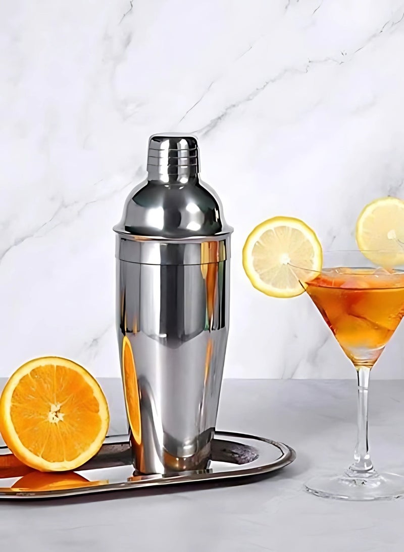 Single Cocktail Shaker 750ml – Stainless Steel Professional Bartender Mixer for Home and Bar Use