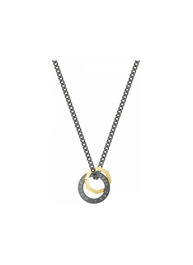 Stave Gents Gunmetal Stainless Steel Chain Necklace