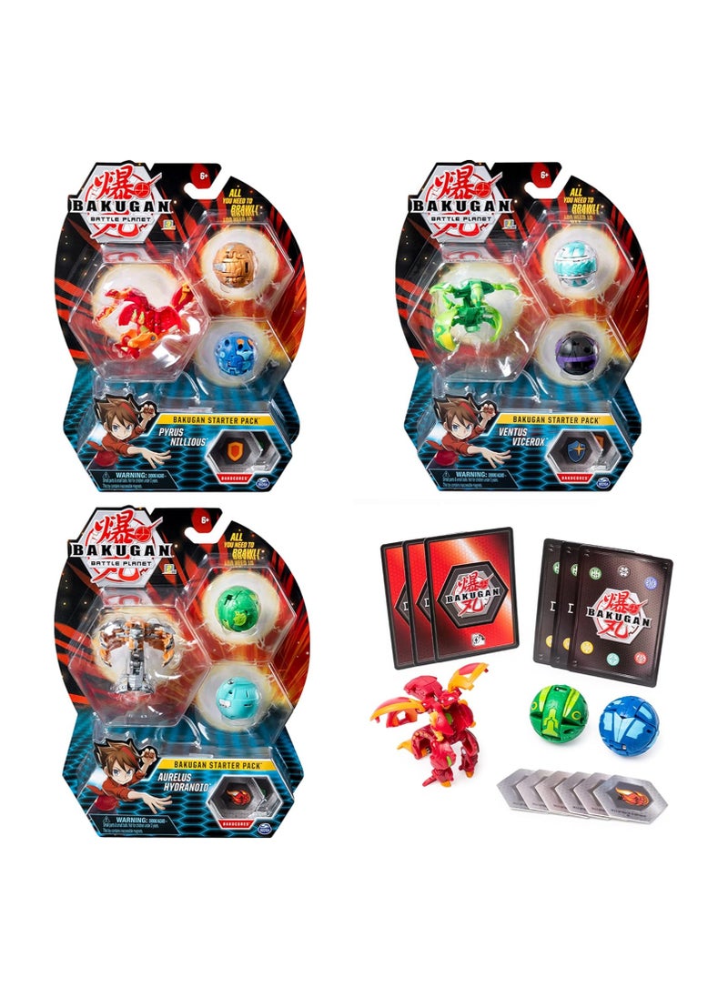 BAKUGAN Starter Pack Set Assortment (Styles May Vary - One Supplied)