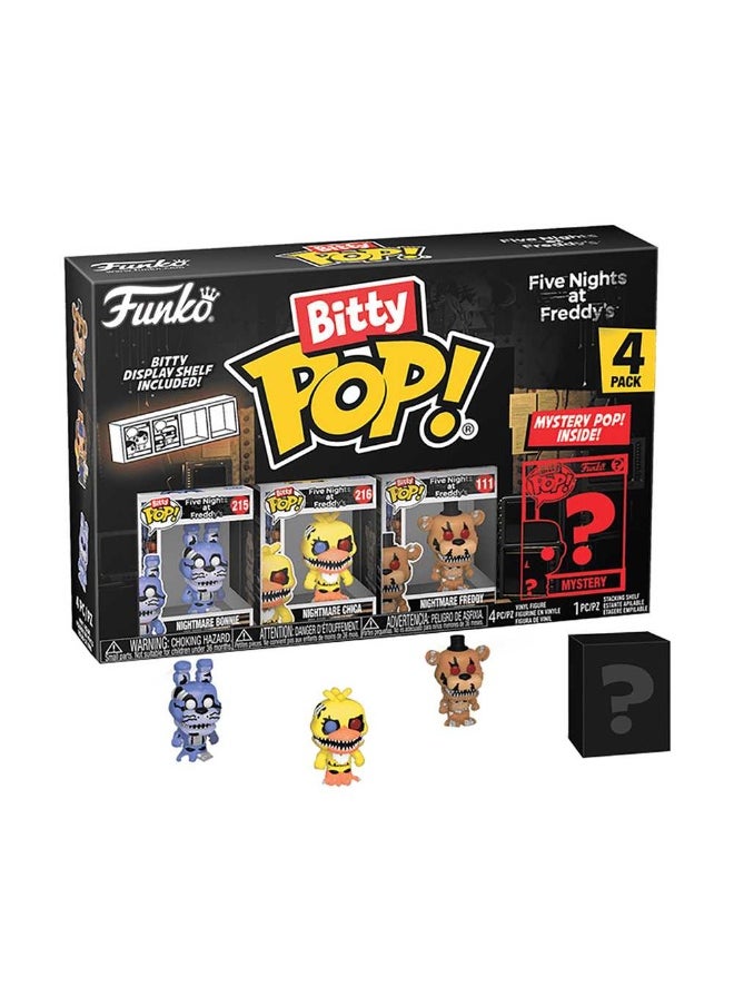 Bitty POP Five Nights at Freddy's S4 Mystery Vinyl Figure (2 cm, 4 Pack, Assorted)